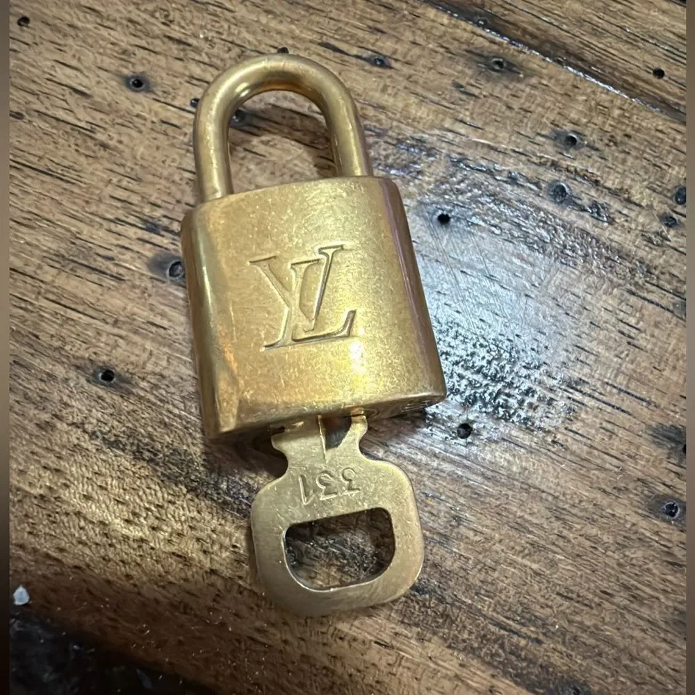 Louis Vuitton vintage brass and key number 331